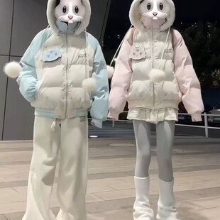 韩版甜美棉衣冬季新款羽绒服学院风可爱少女学生版棉服外套女潮