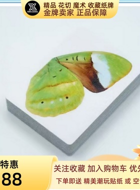 野猪校长人间游戏YGH绿蓝橙黑色蝴蝶魔术花切收藏扑克纸牌潮玩