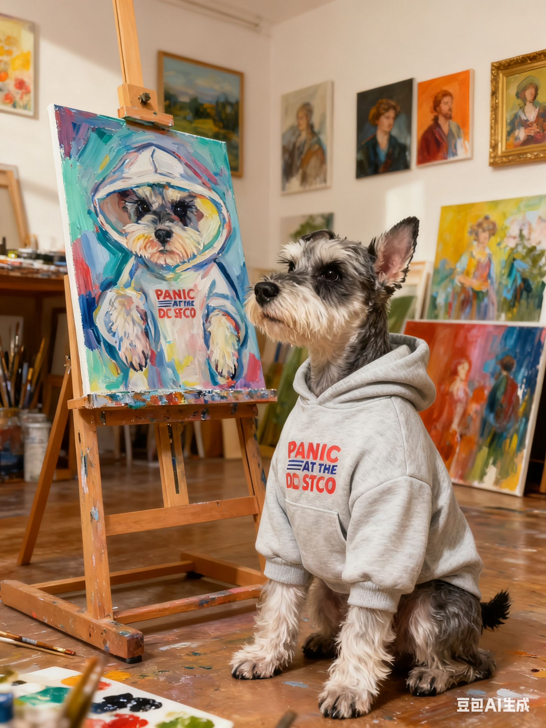 宠物猫咪狗狗春秋新款纯色连帽卫衣舒适保暖雪纳瑞中小型犬衣服