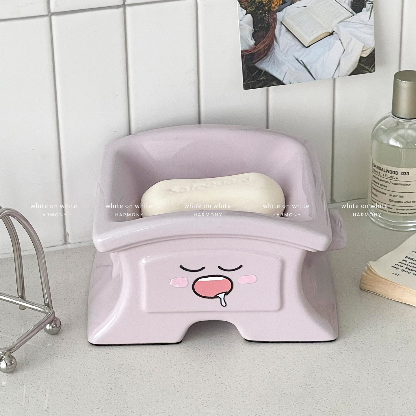 陶瓷肥皂盒简约ins风浴室台面收纳卫生间香皂盒轻奢装饰品小摆件