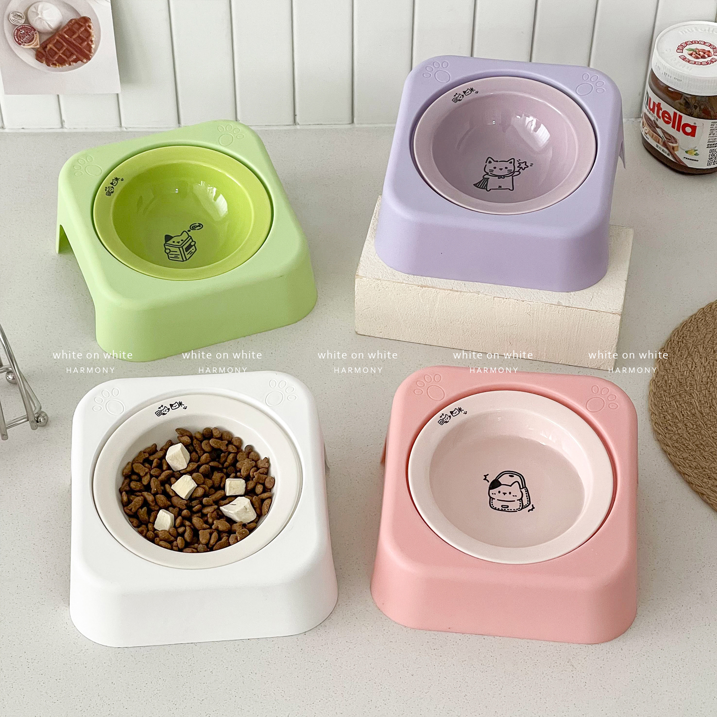 可爱高颜值陶瓷宠物碗