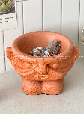 轻奢高级感陶瓷收纳摆件