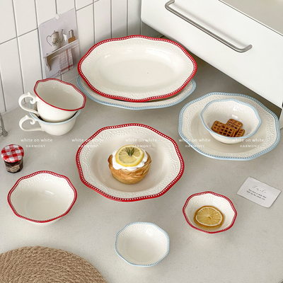 ins精致可爱陶瓷早餐盘子