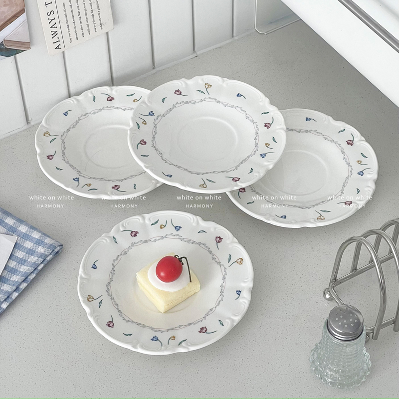 精致高颜值陶瓷6寸小盘子