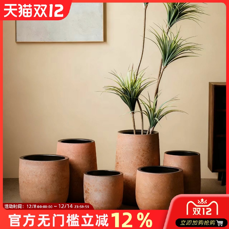 景德镇陶瓷花盆轻奢高级感