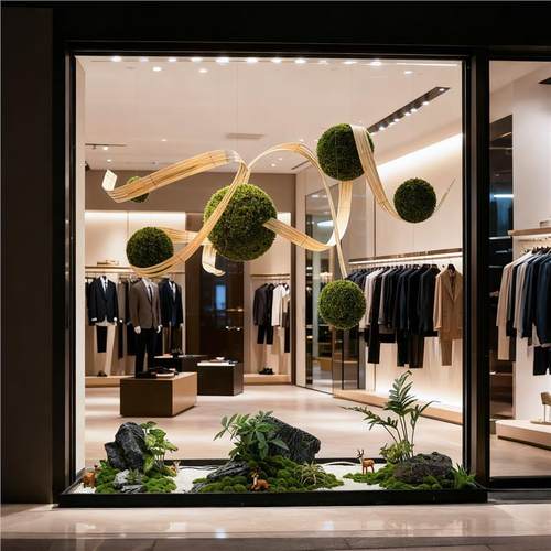 仿真绿植高端轻奢球形物吊挂件