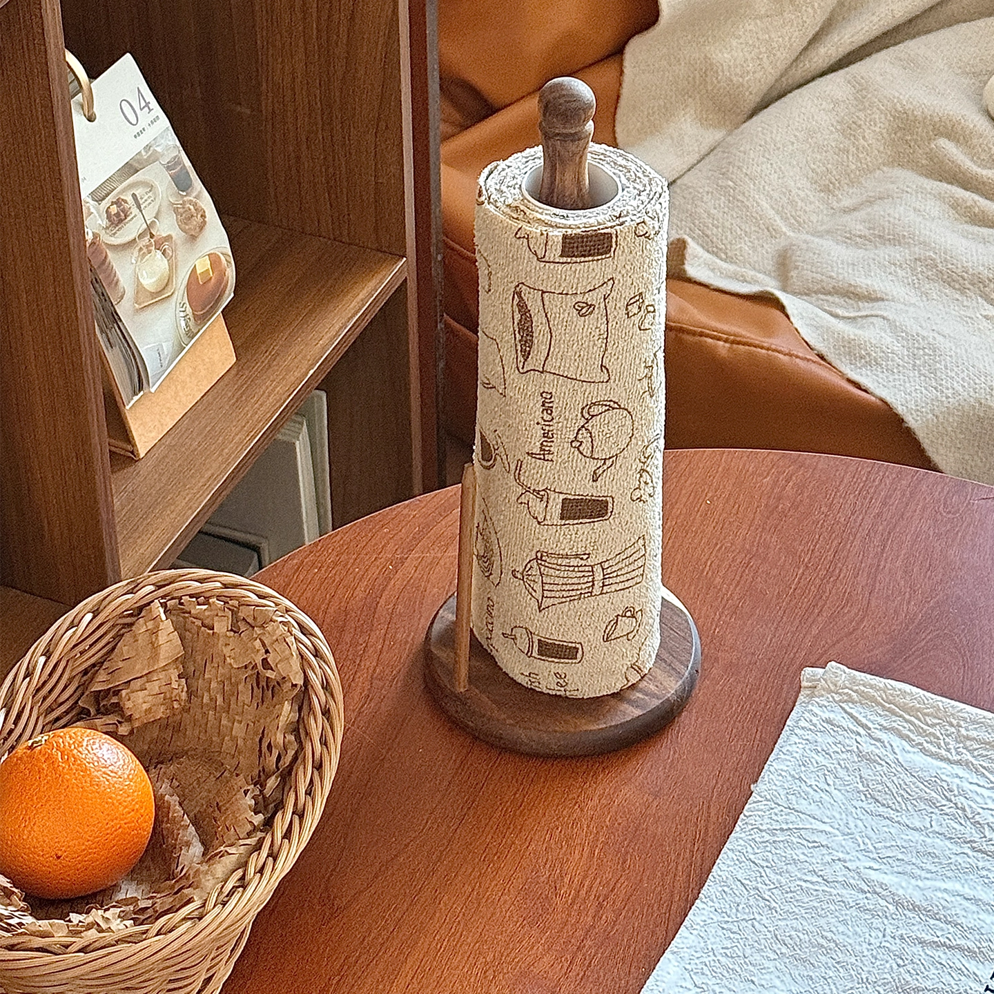 实木厨房纸巾架抽纸收纳卷纸架