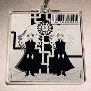 病娇 双胞胎 双片亚克力挂件 Zacurowave 破碎感