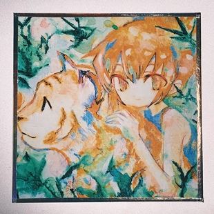 旅程 方形色纸 日本艺术家 镭射包边 Oyasumizacca 蝴蝶