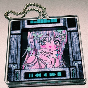 Poppel 合作款 之 双片亚克力挂件 ANARRATOR S：感性 啊旁白