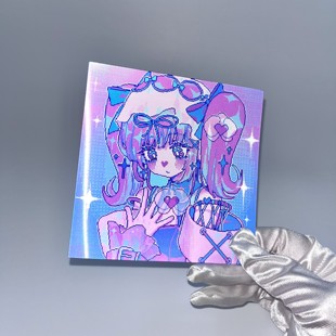 12x12cm 光栅卡 色差不可避免 啊旁白｜兰花 ANARRATOR