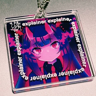 Chibi 双片亚克力挂件 Darkness ChoThough y2k 小黑暗