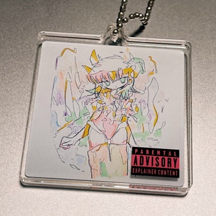 双片亚克力挂件 眨眼 日本艺术家 Oyasumizacca 脏标