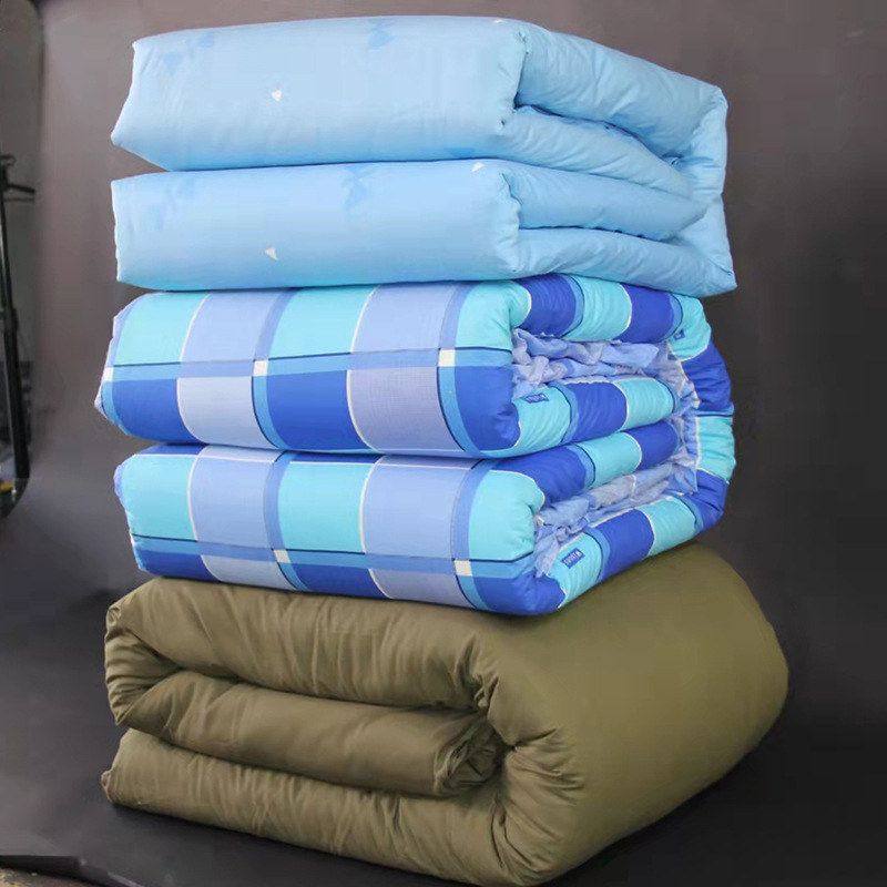 棉花被子纯棉保暖被单人加厚保暖应急防疫救灾被学校劳保被子厂家