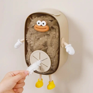 壁挂式保鲜膜收纳盒免打孔保鲜袋一次性大容量抽取收纳厨房神器