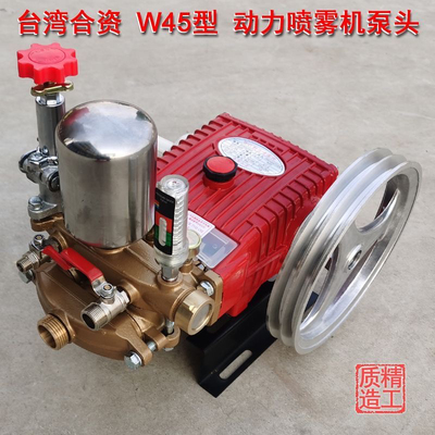 物理台湾海顺W25/45型三缸柱塞泵高压打药机农用柱塞抽水机高压泵
