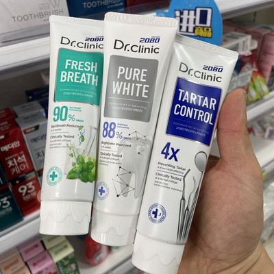 美白去牙渍去口臭爱敬2080牙膏