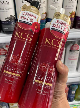 韩国进口爱敬KCS可希丝柔顺顺滑香波洗发水护发素山茶花控油去屑