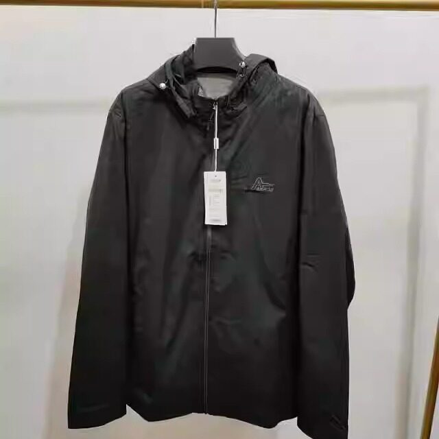 180-185码男款夹克外套帽子可以拆卸竖条纹显瘦AD8C23130241偏小