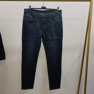 35码黄金熊Golden Bear男士秋冬小直通牛仔裤BAUB24320031