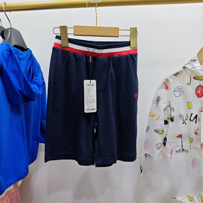 清GOLDEN BEAR黄金熊男童夏款帅气时尚短裤BD1B223E0081吊牌价380