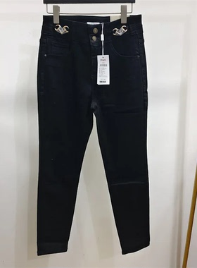 女装时尚百搭秋冬加绒牛仔裤BUPS34720051吊牌价1495