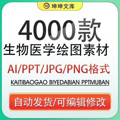 【科研绘图】ppt素材ai模板生物医学可编辑插图细胞流程图通路图