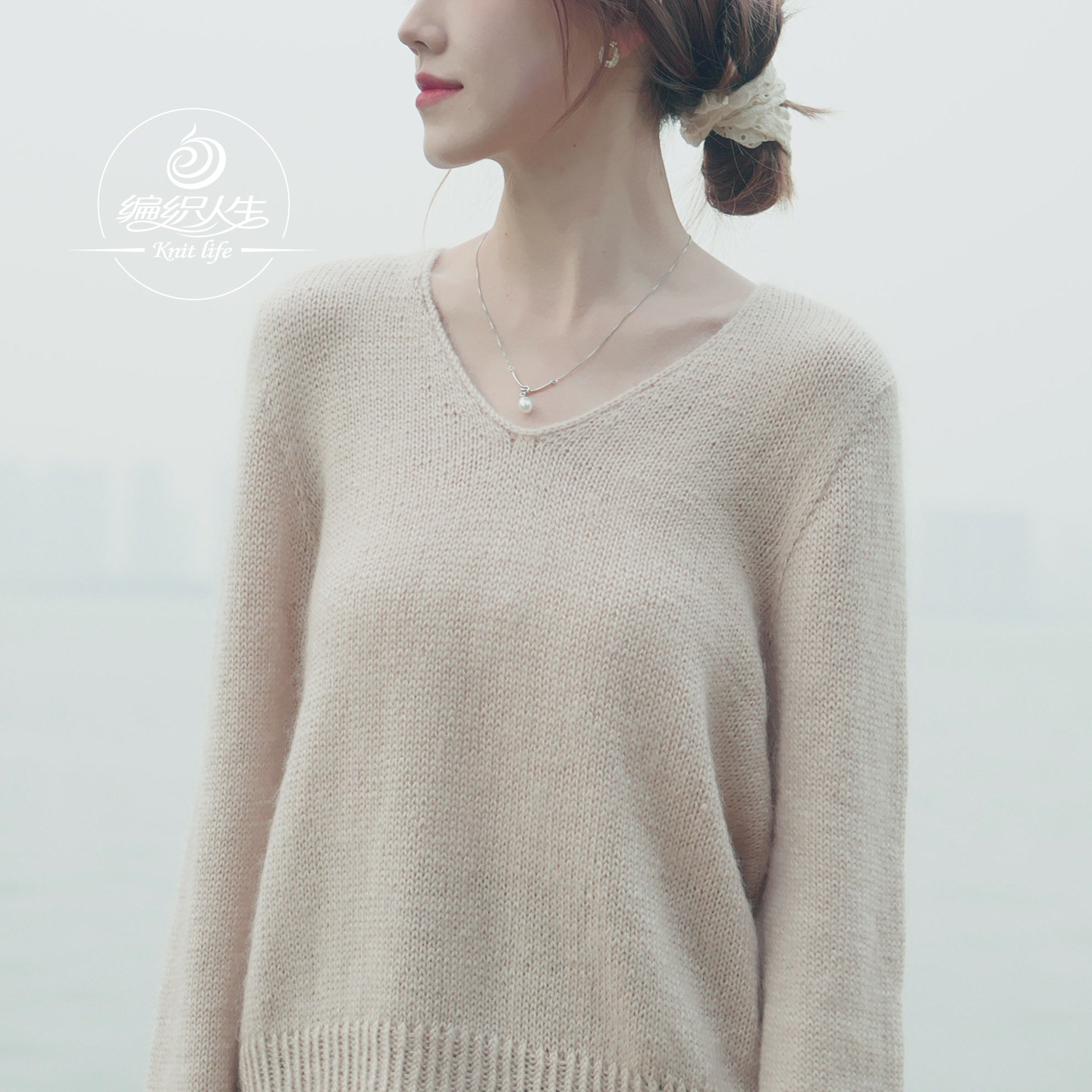 编织人生385悠云棒针V领毛衣材料包手工编织DIY马海毛羊毛线秋冬,服饰配件/皮带/帽子/围巾,DIY编织材料包,淘宝优惠券,粉丝福利购,淘宝优惠卷