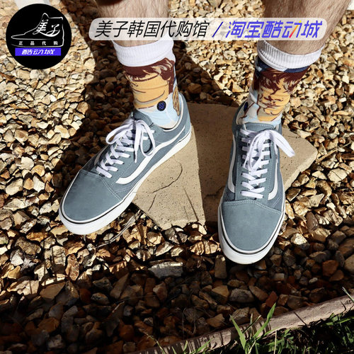 VANS复古男女低帮系带帆布鞋休闲