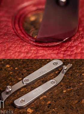 Nattools边线器压槽器压边器 4807手工DIY皮革工具不锈钢皮边处理