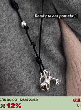 超特别布料~爱心锁钥匙项链