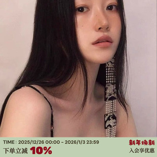 RTEP 耳环 超美炫光中国螺钿工艺仙鹤珍珠小众ins古典手工贝壳长款