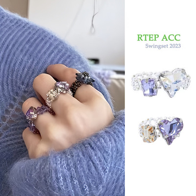 赵丽颖同款超好看爱心戒指