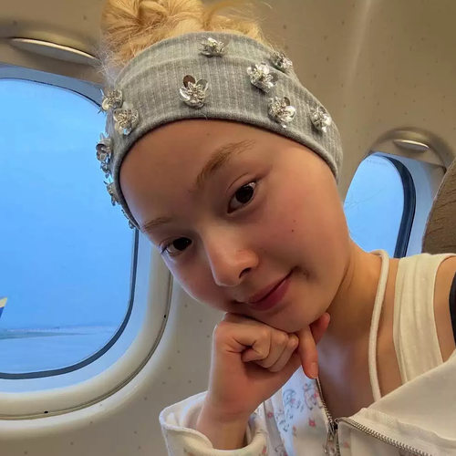 手工钉花银色束发带灰色花朵钉珠