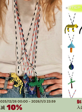 pajarapinta蘑菇豹子手工项链