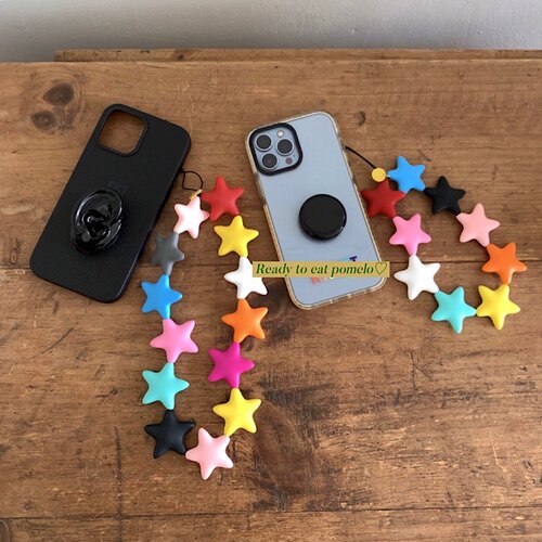 小众可爱彩色立体五角星挂件