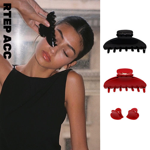 合集emijay经典复古法式红色抓夹