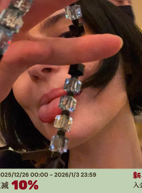 RTEP Irene Kim同款Jenni肯豆方块水晶ins手工手机链挂绳挂件多色