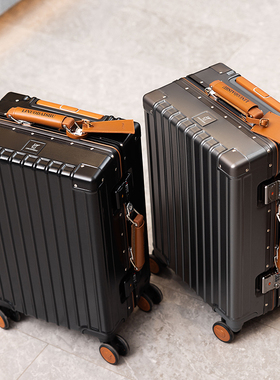 袋鼠2025新款行李箱26男18寸登机箱24拉杆旅行密码箱子22大容量男