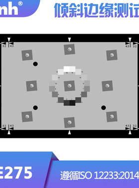 YE275剔除边缘ISO12233分辨率测色仪倾斜边缘测试图2014版chart图