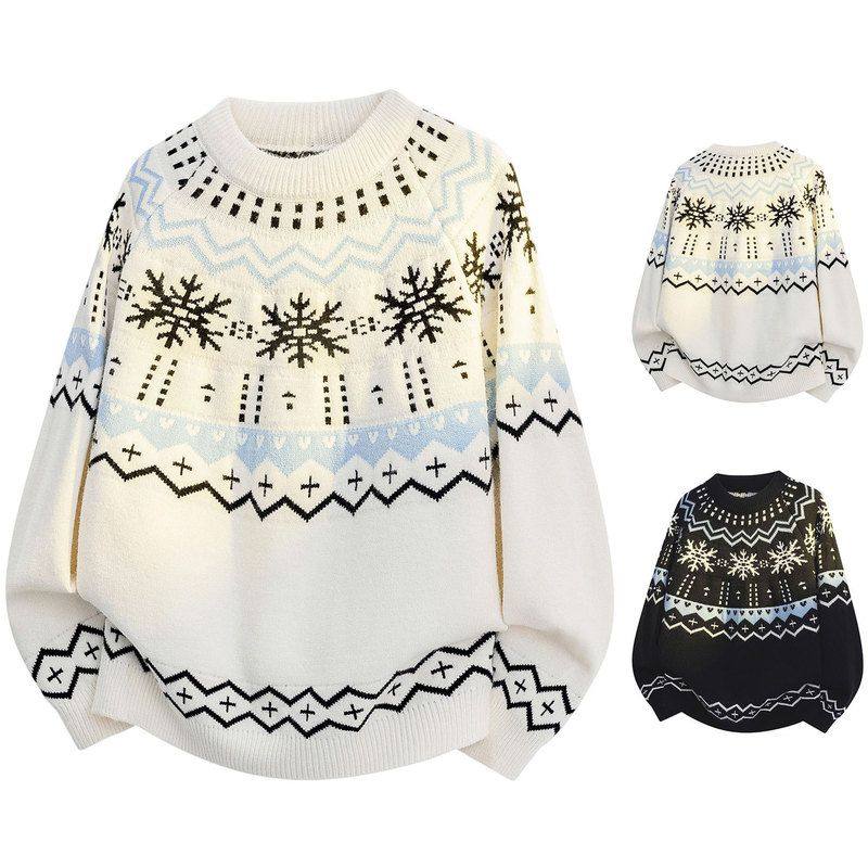 费尔岛提花针织衫毛衣男雪花圣诞慵懒高级秋冬毛衫潮外贸跨境批发,男装,针织衫/毛衣,淘宝优惠券,粉丝福利购,淘宝优惠卷