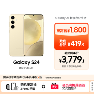 至高省2419元 S24全视屏第三代骁龙8 Samsung Galaxy AI智能游戏拍照5G手机 三星