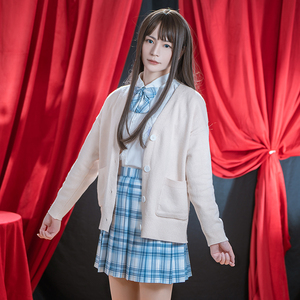 jk制服格裙套装日系学院风百褶裙