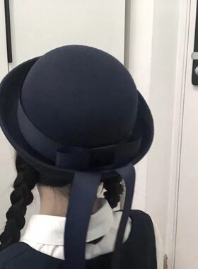 JK制服帽小圆帽日系百搭圆顶帽