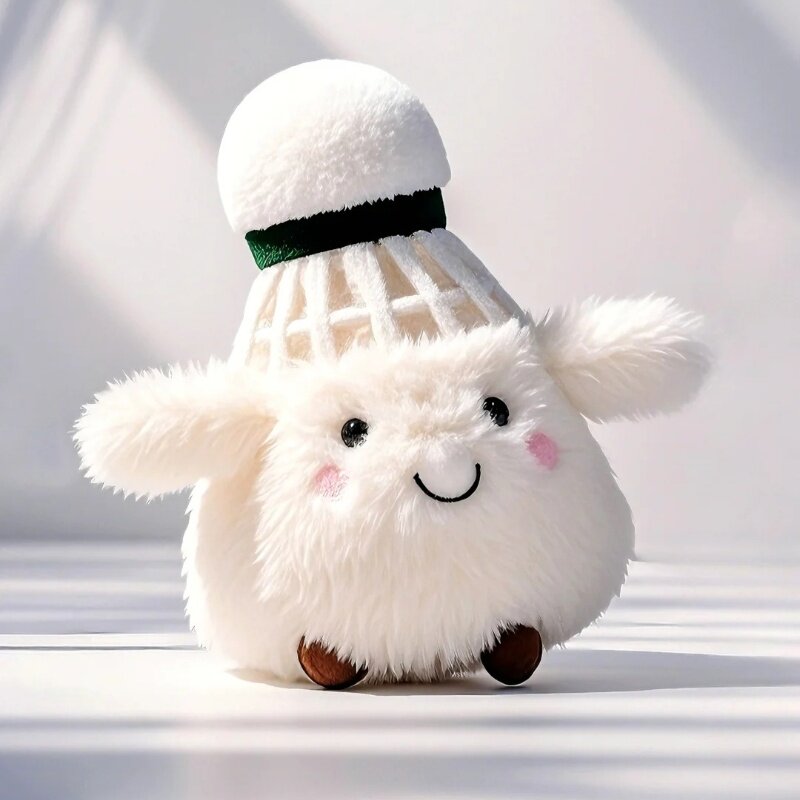 礼物软fufu羽毛球毛绒挂件可爱新款哒萌萌玩偶小红书送朋友钥匙扣