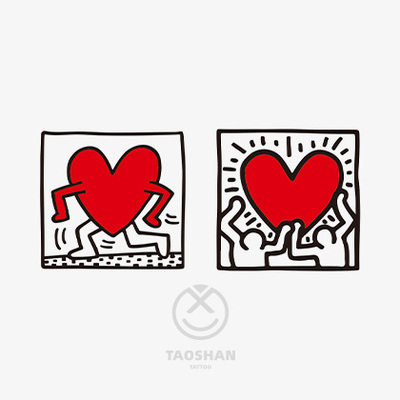 涂鸦大师Keith Haring（凯斯·哈林）权志龙纹身贴G-Dragon纹身贴