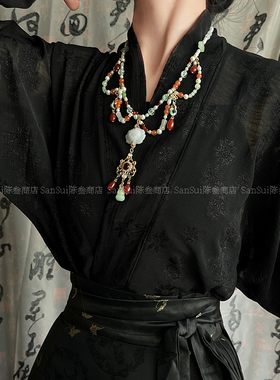 莲花珍珠软璎珞项链女