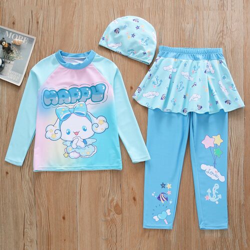 库洛米2025年新款卡通儿童泳衣