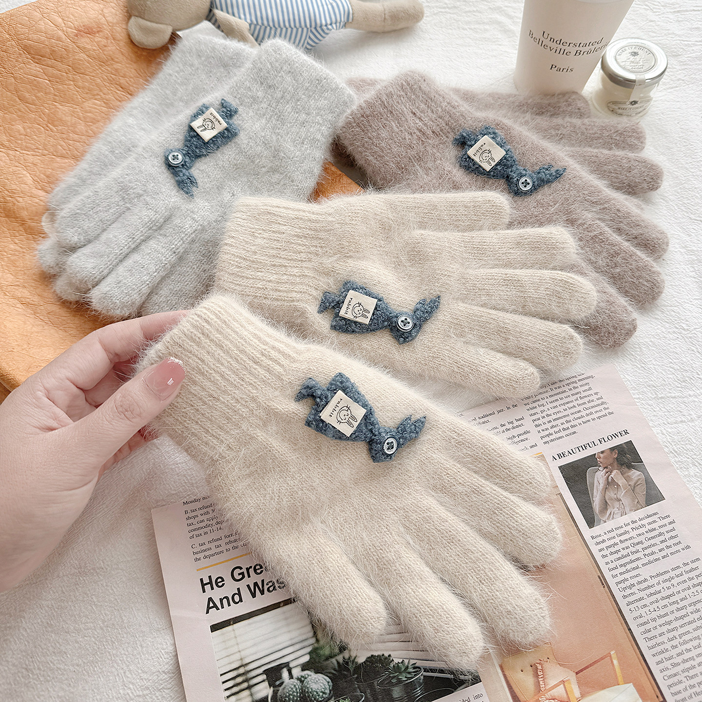 手套女款保暖防寒加绒加厚