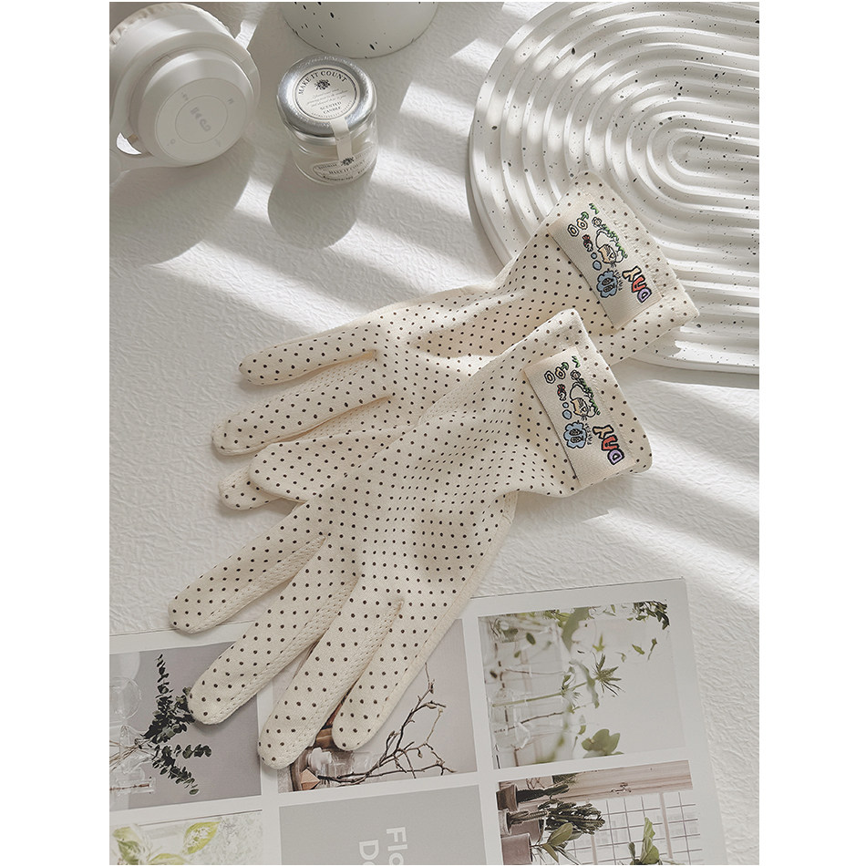 防晒手套女夏季薄款防紫外线可爱